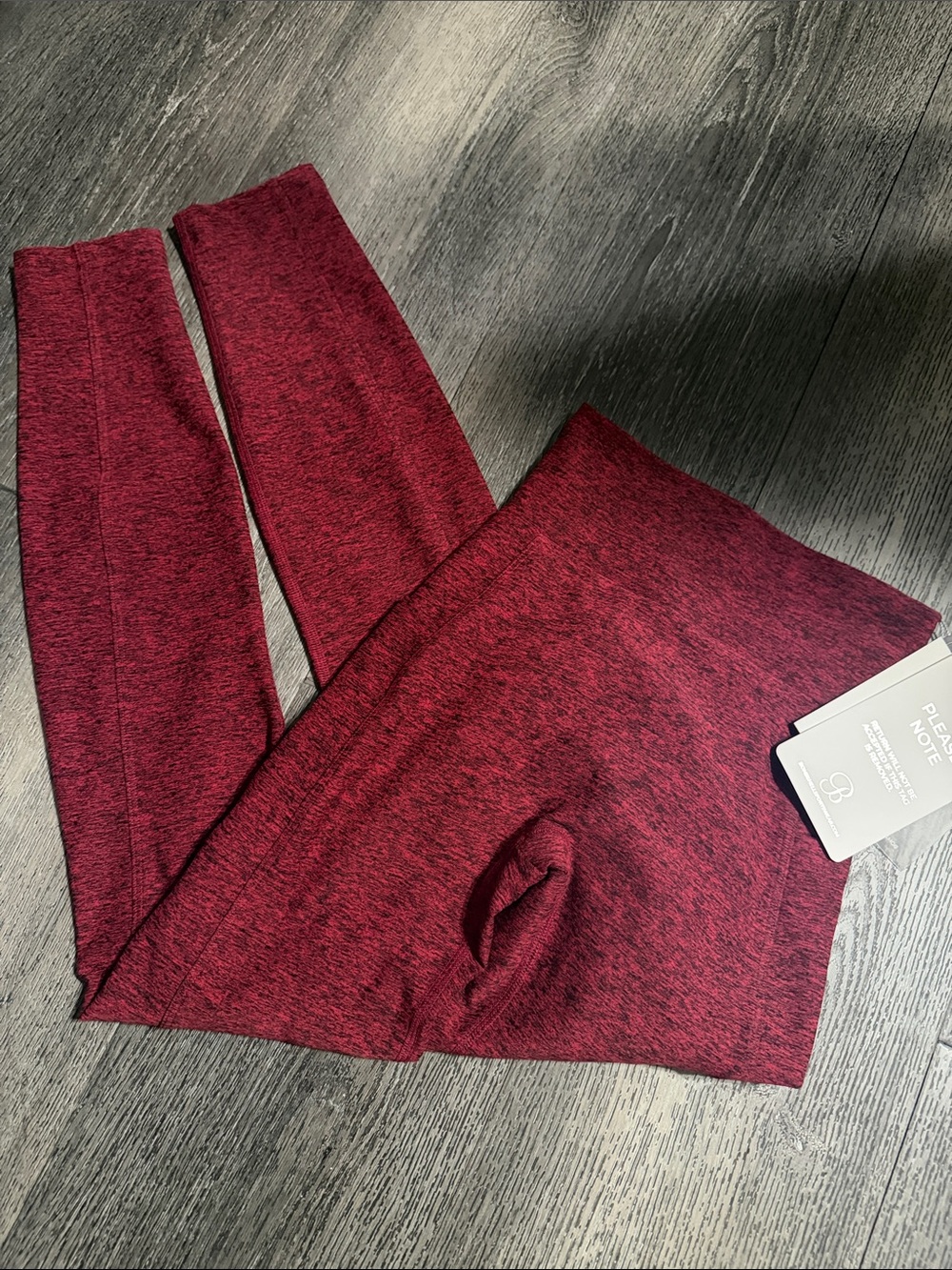 Bombshell sportswear dark Red Heathered Leggings